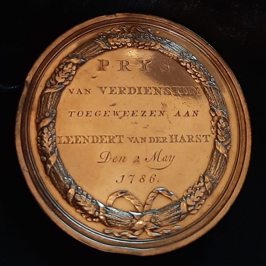Gouden Medaille, 2-5-1786 voorkant